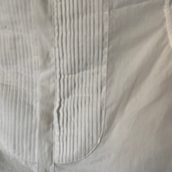 White Zara button down collar shirt. Slim fit. Boy size 8 - Picture 3 of 5